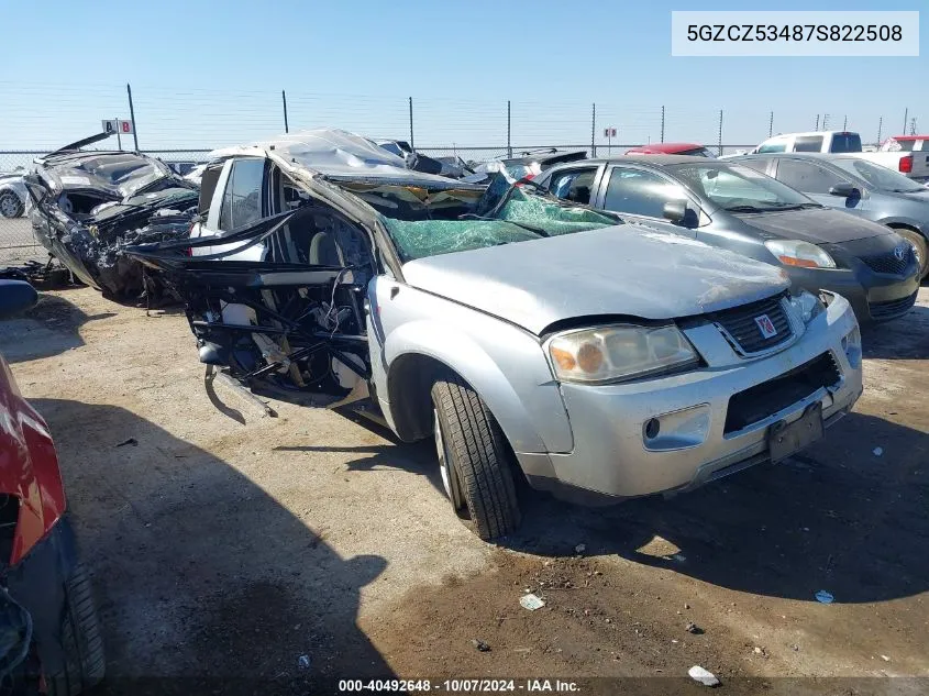 2007 Saturn Vue VIN: 5GZCZ53487S822508 Lot: 40492648