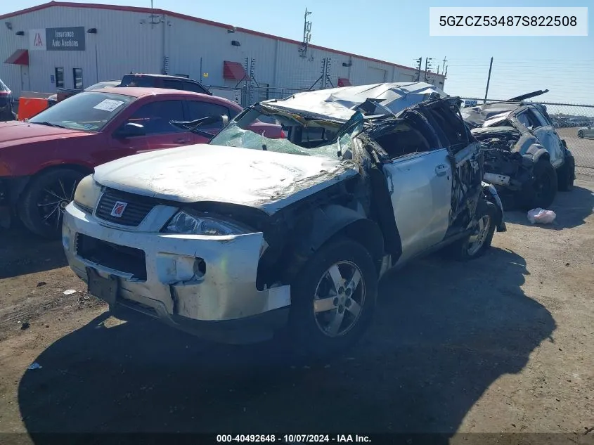 2007 Saturn Vue VIN: 5GZCZ53487S822508 Lot: 40492648