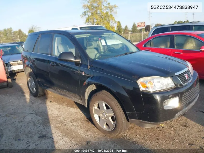 2007 Saturn Vue V6 VIN: 5GZCZ53447S838947 Lot: 40496742