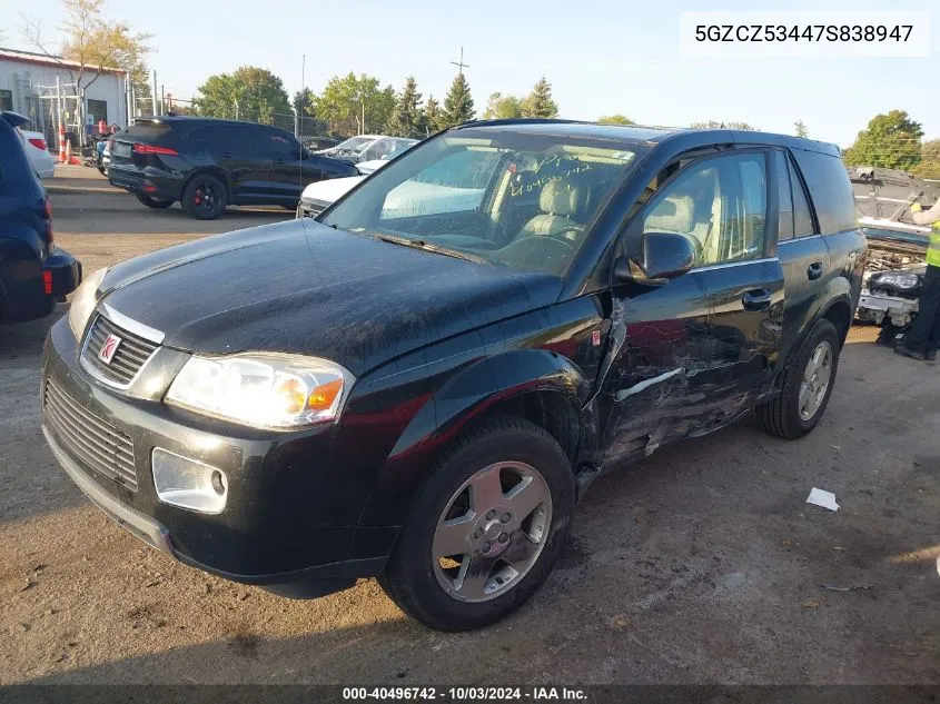 2007 Saturn Vue V6 VIN: 5GZCZ53447S838947 Lot: 40496742