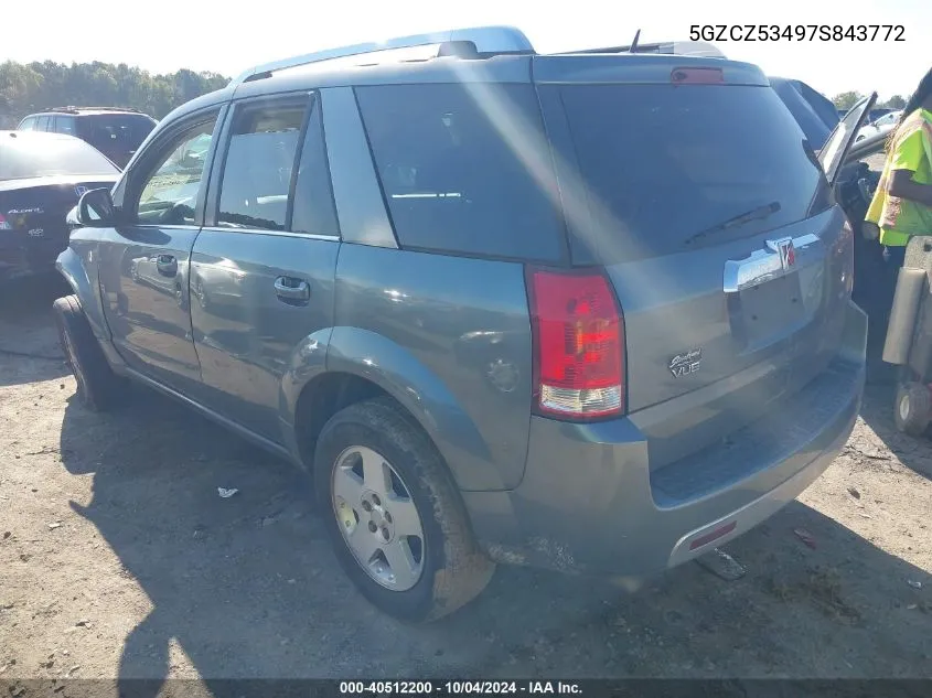 2007 Saturn Vue V6 VIN: 5GZCZ53497S843772 Lot: 40512200