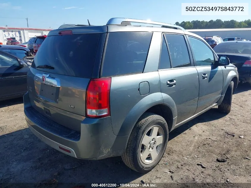 2007 Saturn Vue V6 VIN: 5GZCZ53497S843772 Lot: 40512200