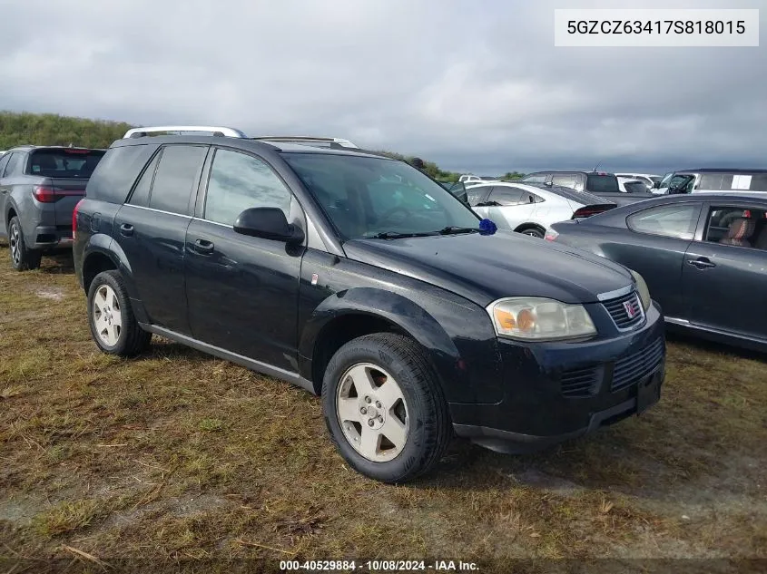 2007 Saturn Vue VIN: 5GZCZ63417S818015 Lot: 40529884