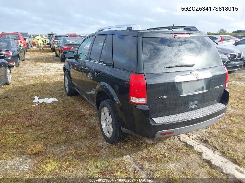 2007 Saturn Vue VIN: 5GZCZ63417S818015 Lot: 40529884