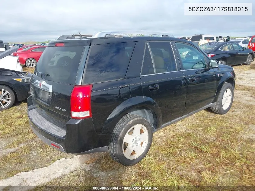 2007 Saturn Vue VIN: 5GZCZ63417S818015 Lot: 40529884