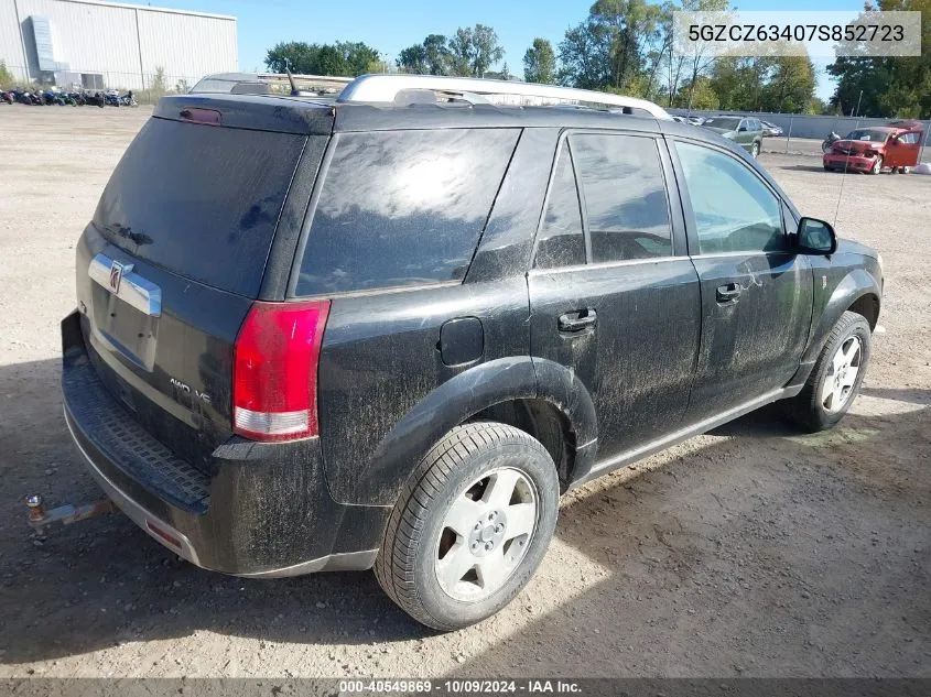 2007 Saturn Vue VIN: 5GZCZ63407S852723 Lot: 40549869