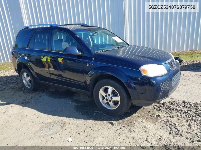 2007 Saturn Vue V6 VIN: 5GZCZ53487S879758 Lot: 40564909