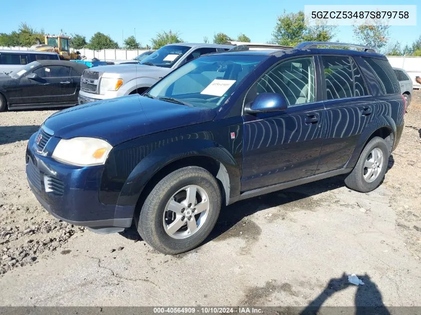 2007 Saturn Vue V6 VIN: 5GZCZ53487S879758 Lot: 40564909