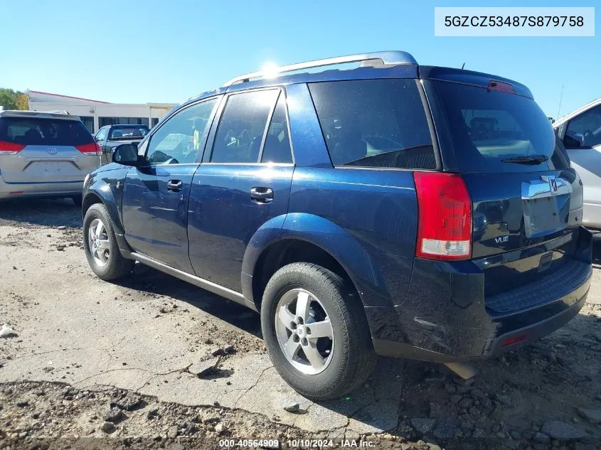 2007 Saturn Vue V6 VIN: 5GZCZ53487S879758 Lot: 40564909