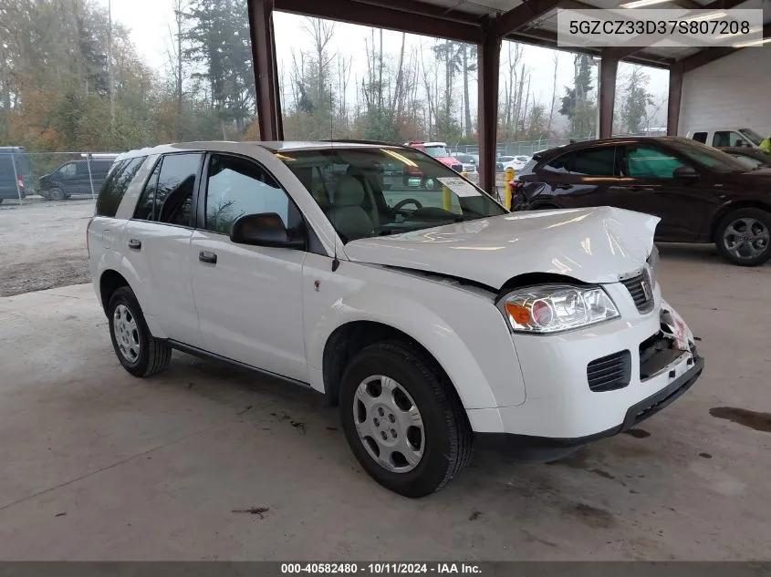 2007 Saturn Vue 4 Cyl VIN: 5GZCZ33D37S807208 Lot: 40582480