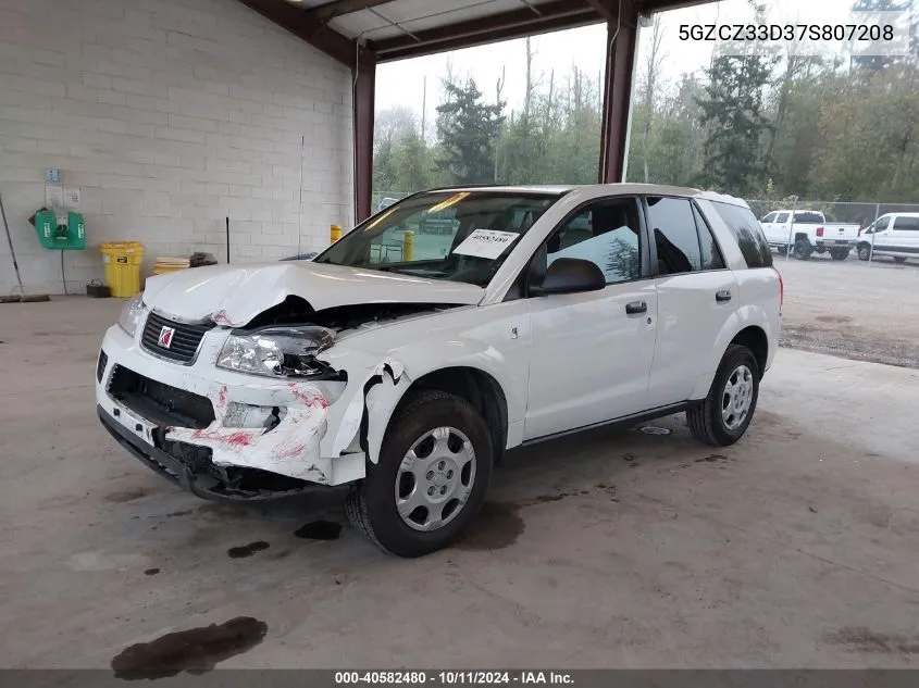 2007 Saturn Vue 4 Cyl VIN: 5GZCZ33D37S807208 Lot: 40582480