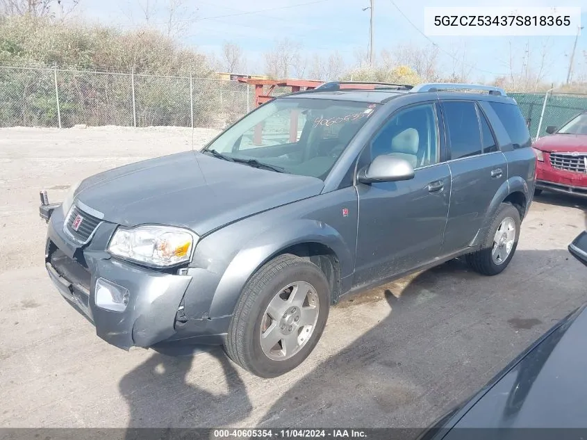 2007 Saturn Vue V6 VIN: 5GZCZ53437S818365 Lot: 40605354