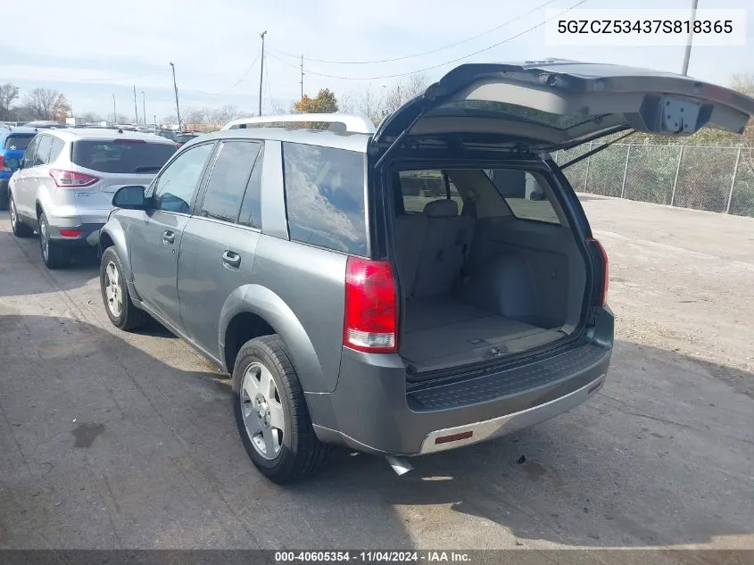 2007 Saturn Vue V6 VIN: 5GZCZ53437S818365 Lot: 40605354