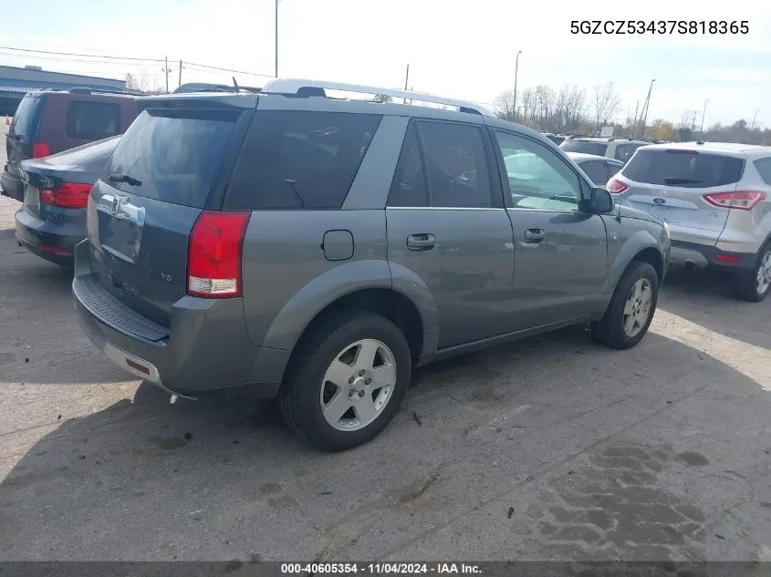 2007 Saturn Vue V6 VIN: 5GZCZ53437S818365 Lot: 40605354