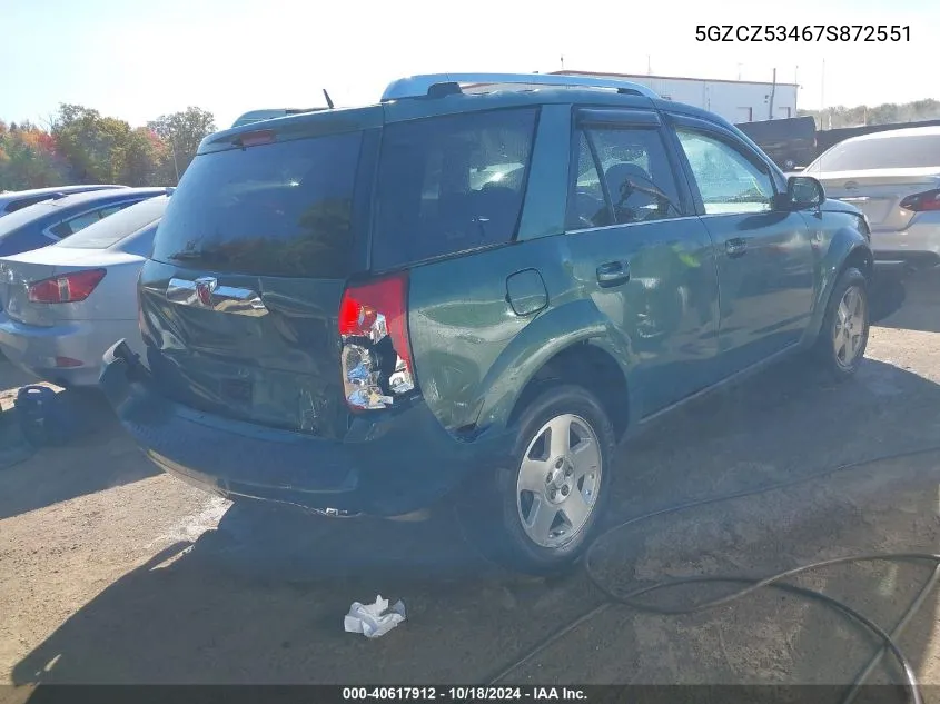 2007 Saturn Vue V6 VIN: 5GZCZ53467S872551 Lot: 40617912