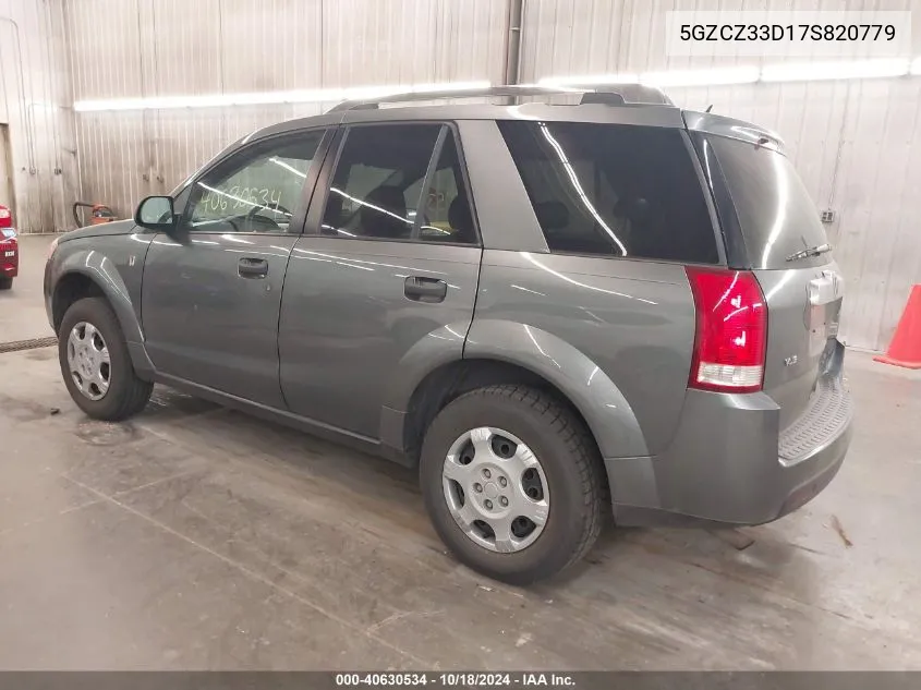 2007 Saturn Vue 4 Cyl VIN: 5GZCZ33D17S820779 Lot: 40630534