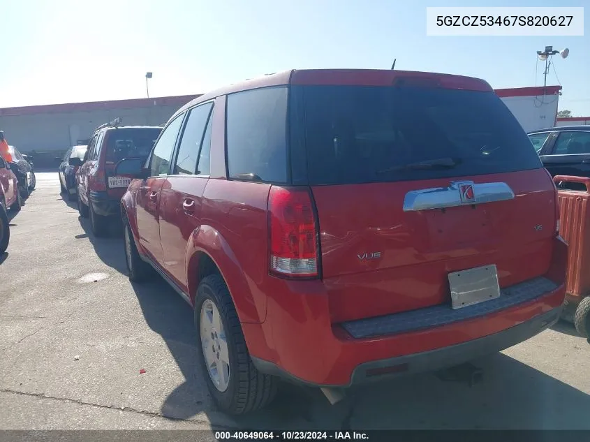 2007 Saturn Vue V6 VIN: 5GZCZ53467S820627 Lot: 40649064