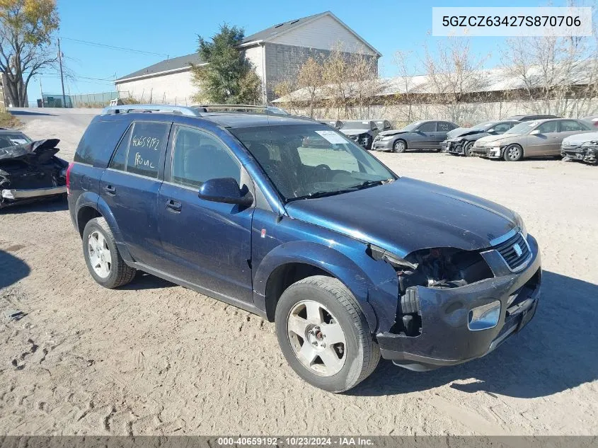 2007 Saturn Vue V6 VIN: 5GZCZ63427S870706 Lot: 40659192