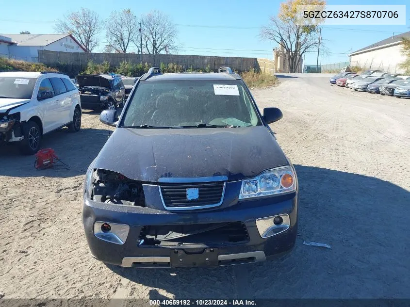 2007 Saturn Vue V6 VIN: 5GZCZ63427S870706 Lot: 40659192