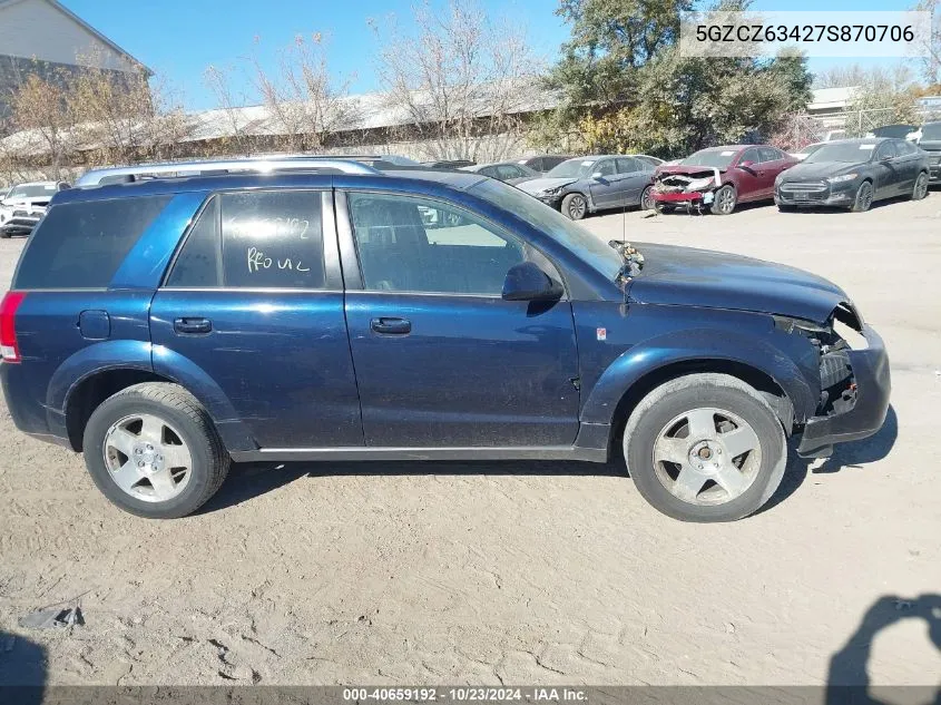 2007 Saturn Vue V6 VIN: 5GZCZ63427S870706 Lot: 40659192