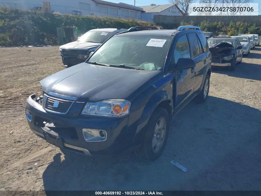 2007 Saturn Vue V6 VIN: 5GZCZ63427S870706 Lot: 40659192