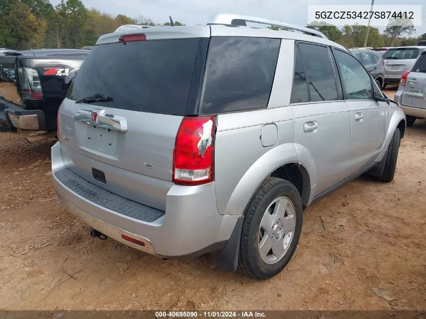 2007 Saturn Vue V6 VIN: 5GZCZ53427S874412 Lot: 40695090