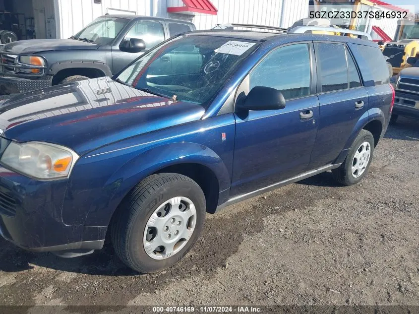 2007 Saturn Vue 4 Cyl VIN: 5GZCZ33D37S846932 Lot: 40746169