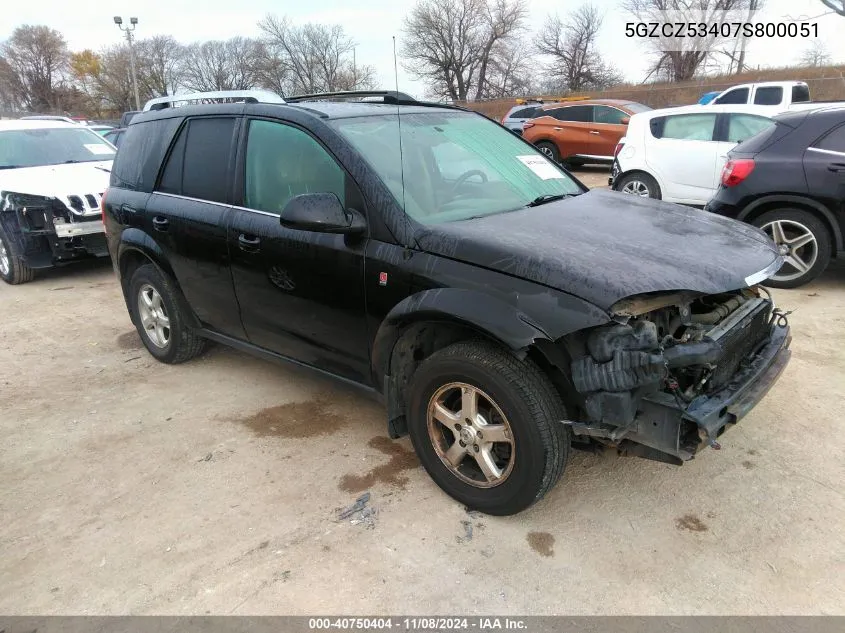 2007 Saturn Vue VIN: 5GZCZ53407S800051 Lot: 40750404