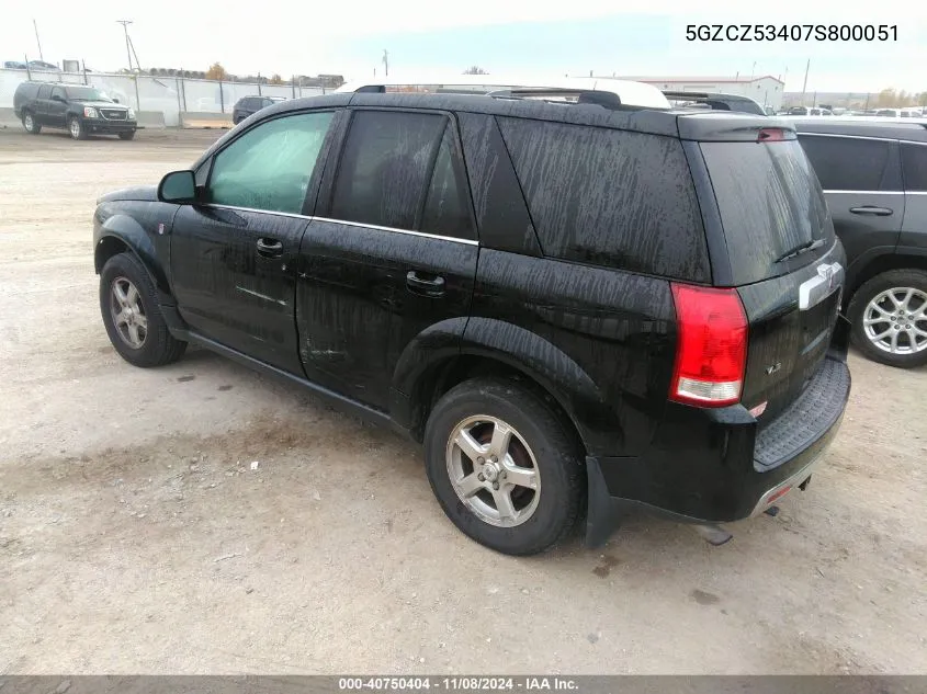 2007 Saturn Vue VIN: 5GZCZ53407S800051 Lot: 40750404