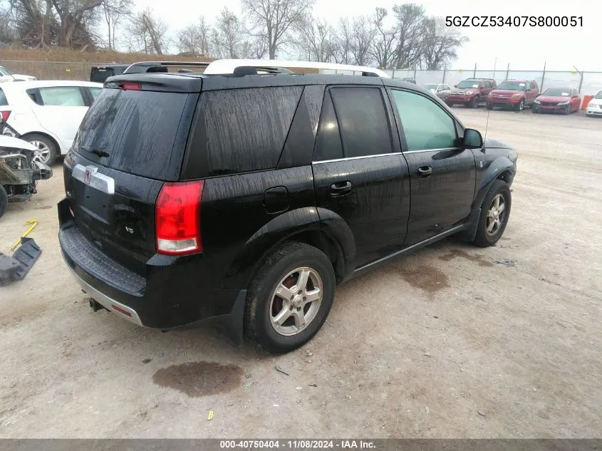 2007 Saturn Vue VIN: 5GZCZ53407S800051 Lot: 40750404