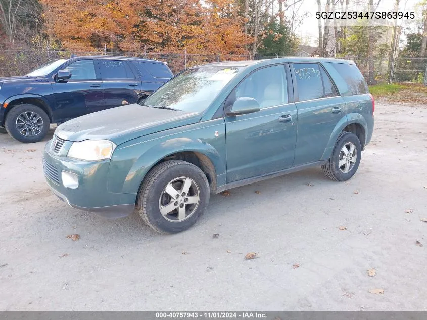 2007 Saturn Vue V6 VIN: 5GZCZ53447S863945 Lot: 40757943