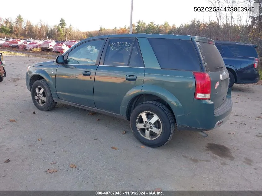 2007 Saturn Vue V6 VIN: 5GZCZ53447S863945 Lot: 40757943