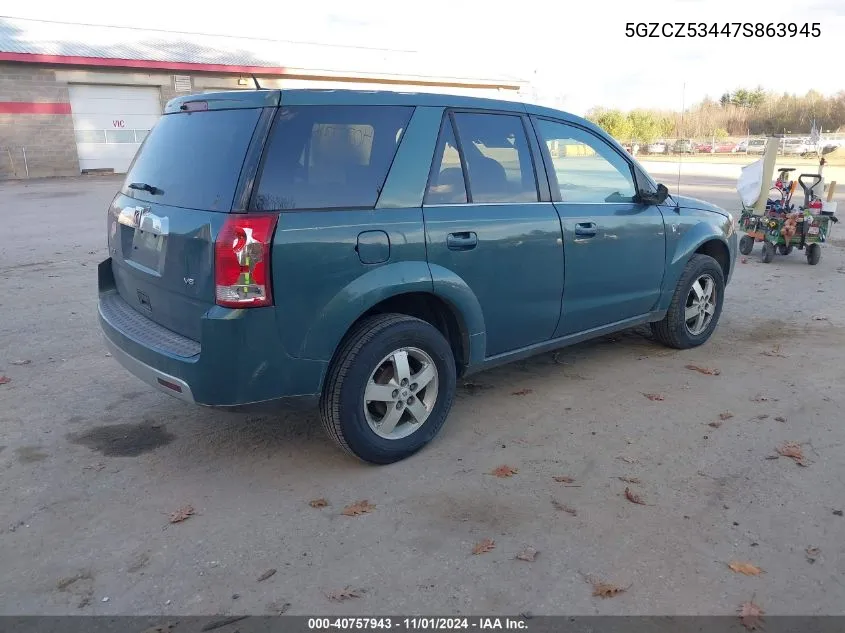 2007 Saturn Vue V6 VIN: 5GZCZ53447S863945 Lot: 40757943