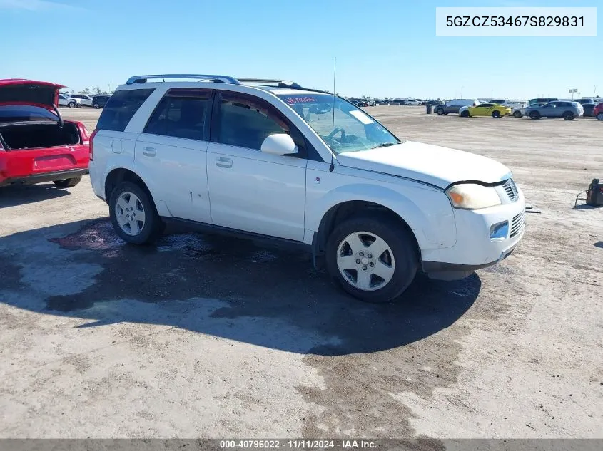 2007 Saturn Vue V6 VIN: 5GZCZ53467S829831 Lot: 40796022