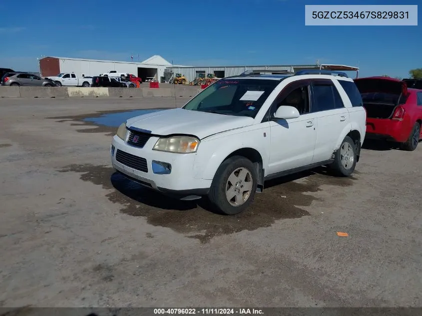 2007 Saturn Vue V6 VIN: 5GZCZ53467S829831 Lot: 40796022