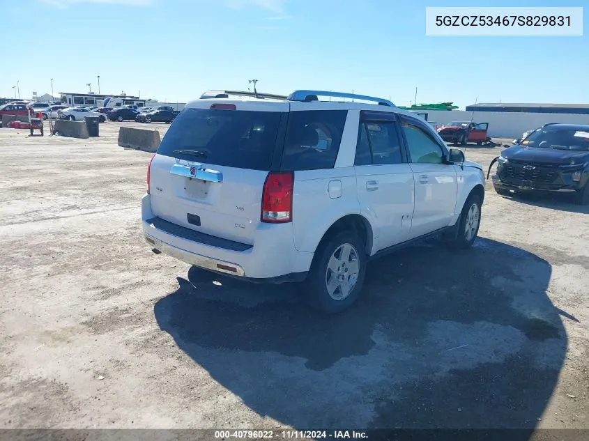 2007 Saturn Vue V6 VIN: 5GZCZ53467S829831 Lot: 40796022