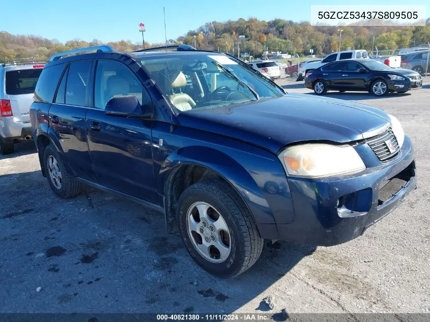 2007 Saturn Vue V6 VIN: 5GZCZ53437S809505 Lot: 40821380