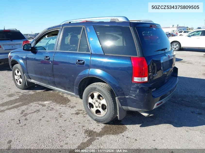 2007 Saturn Vue V6 VIN: 5GZCZ53437S809505 Lot: 40821380