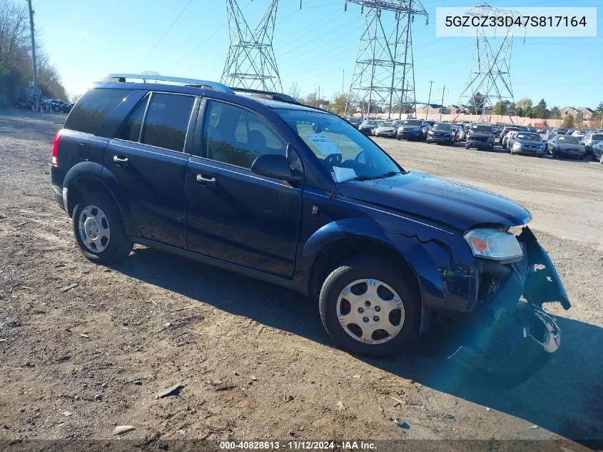 2007 Saturn Vue 4 Cyl VIN: 5GZCZ33D47S817164 Lot: 40828613