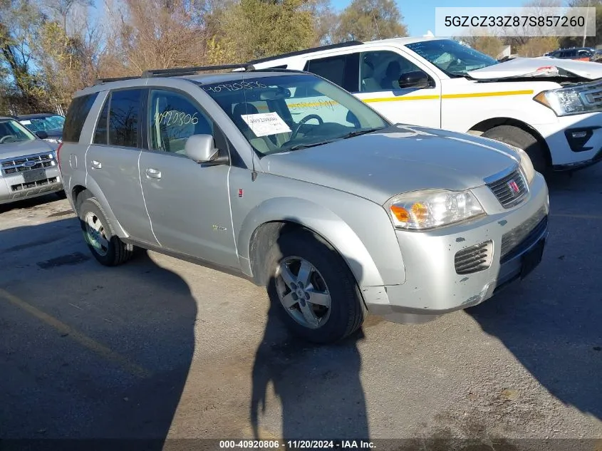 2007 Saturn Vue Hybrid VIN: 5GZCZ33Z87S857260 Lot: 40920806