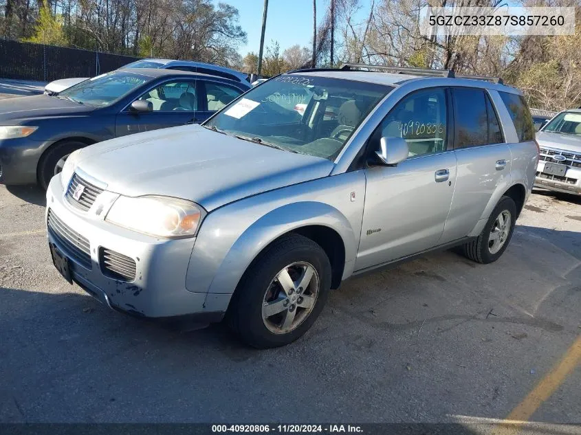 2007 Saturn Vue Hybrid VIN: 5GZCZ33Z87S857260 Lot: 40920806