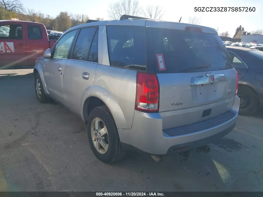 2007 Saturn Vue Hybrid VIN: 5GZCZ33Z87S857260 Lot: 40920806