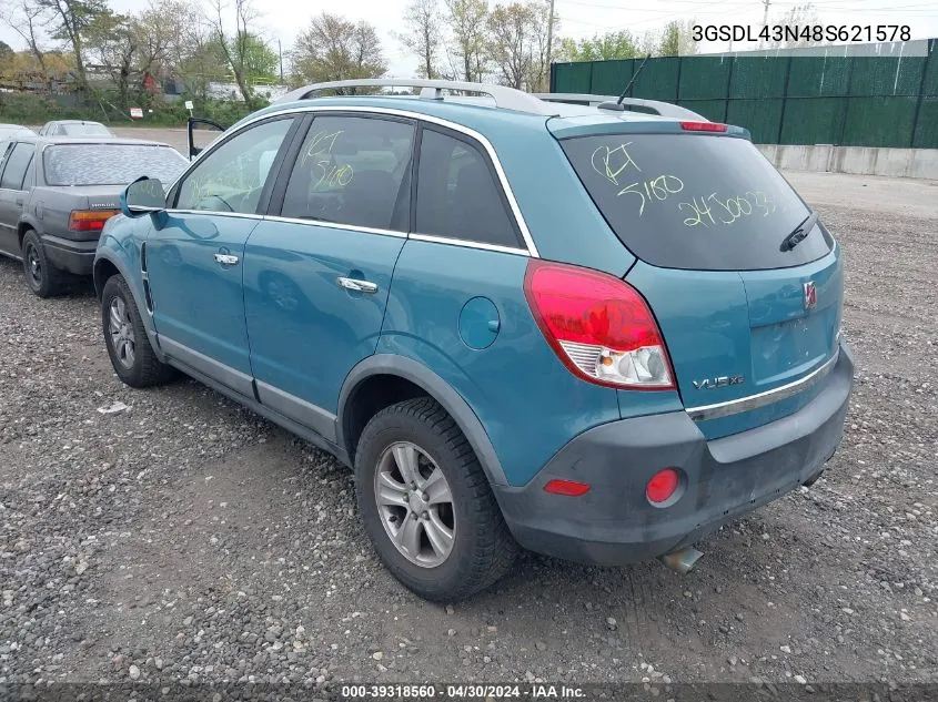 3GSDL43N48S621578 2008 Saturn Vue V6 Xe