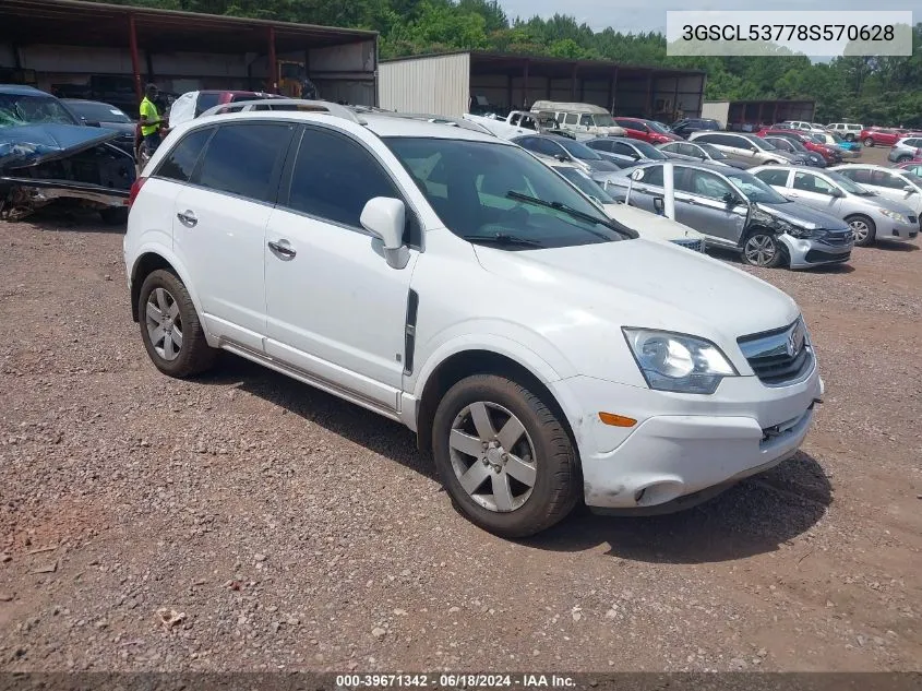 2008 Saturn Vue V6 Xr VIN: 3GSCL53778S570628 Lot: 39671342