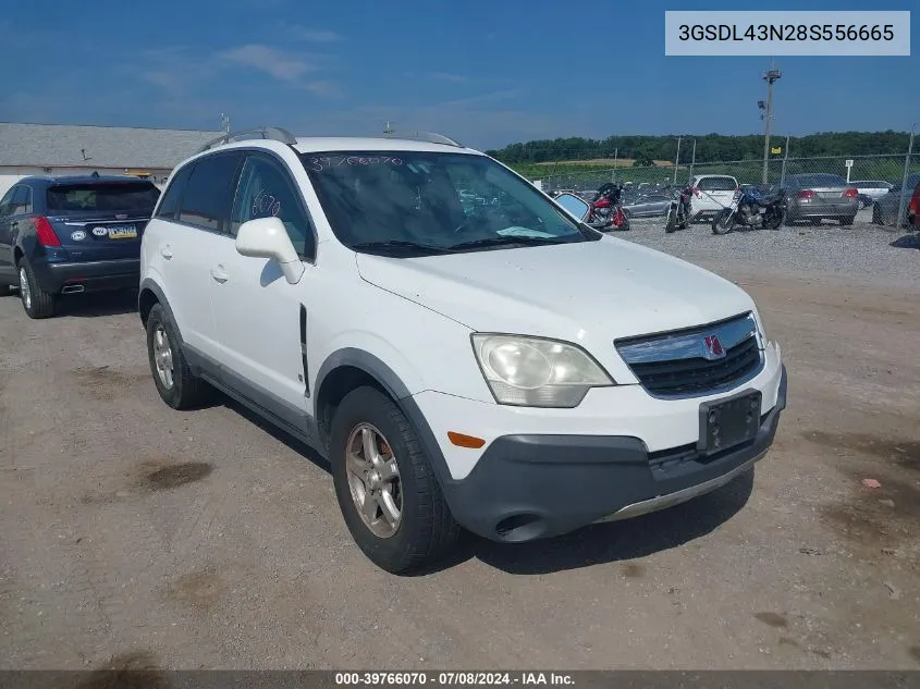 2008 Saturn Vue V6 Xe VIN: 3GSDL43N28S556665 Lot: 39766070