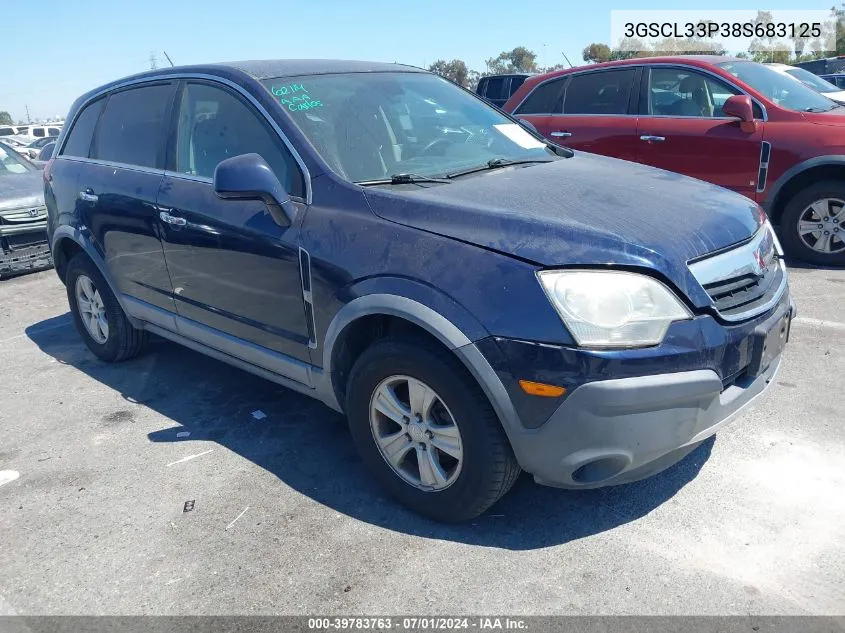 2008 Saturn Vue 4-Cyl Xe VIN: 3GSCL33P38S683125 Lot: 39783763