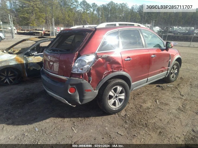 2008 Saturn Vue Xe VIN: 3GSCL33P28S711707 Lot: 39783856