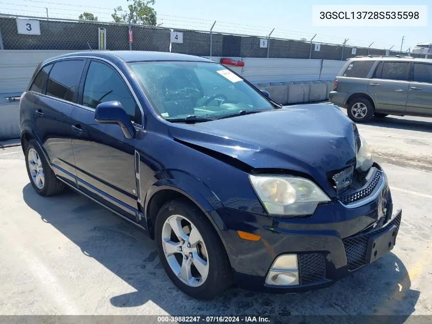 2008 Saturn Vue Red Line VIN: 3GSCL13728S535598 Lot: 39882247