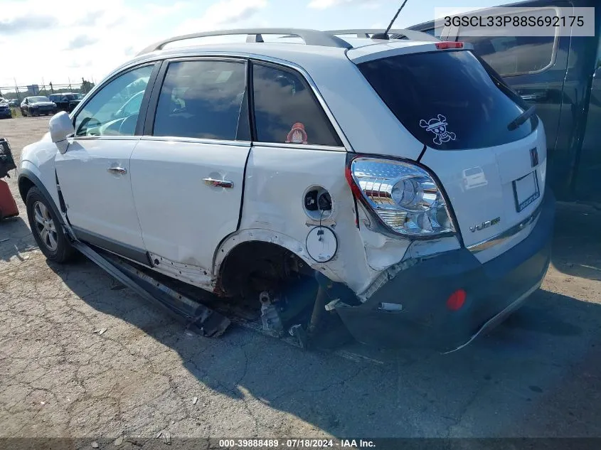 2008 Saturn Vue 4-Cyl Xe VIN: 3GSCL33P88S692175 Lot: 39888489