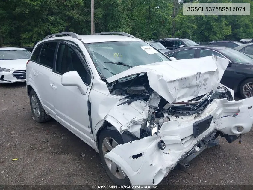 2008 Saturn Vue V6 Xr VIN: 3GSCL53768S516074 Lot: 39935491